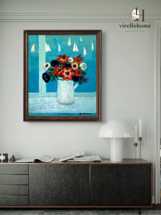 Seaside Bouquet Poetic Oil Canvas