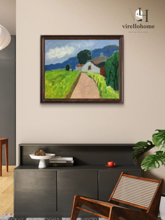 Countryside Pathway Nostalgia Landscape