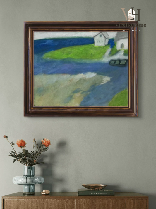 Coastal Breeze Seascape Oil Canvas
