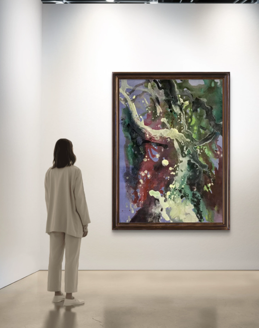 Splash Motion Expressionist Oil Art