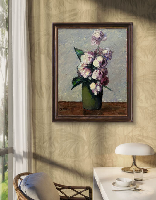 Crimson Rose Romance Oil Painting