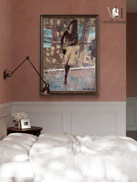 Feminine Silhouette Modern Abstract Art