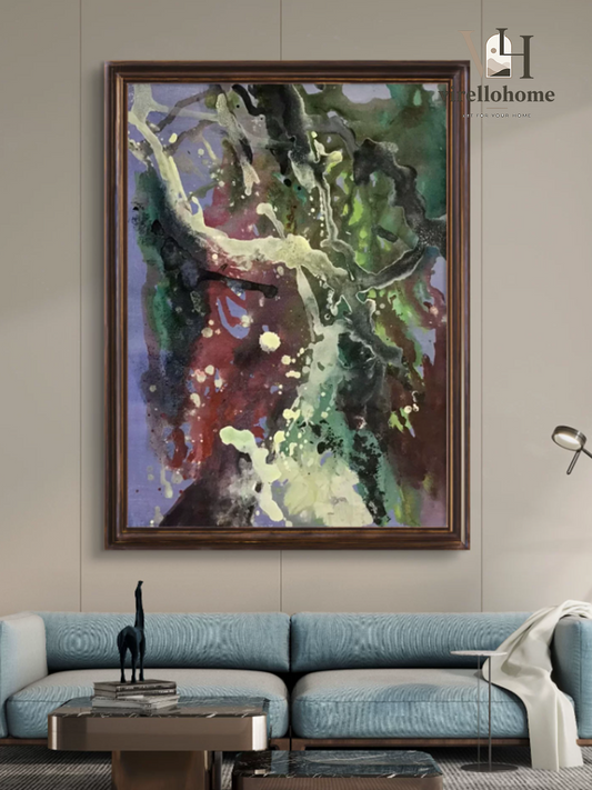 Splash Motion Expressionist Oil Art