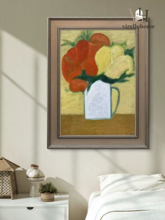 Petal Whisper Handcrafted Floral Oil Painting