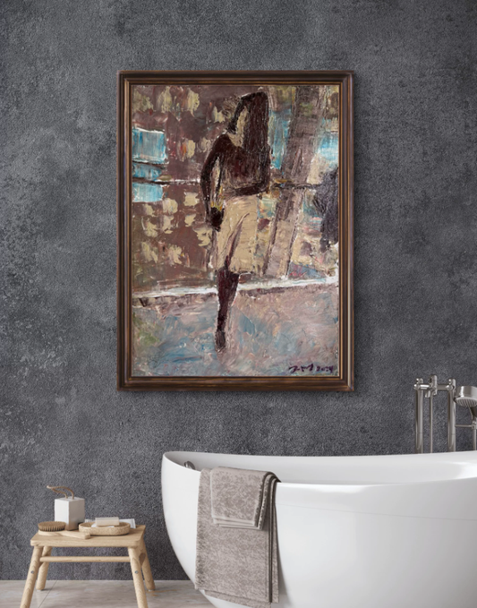 Feminine Silhouette Modern Abstract Art