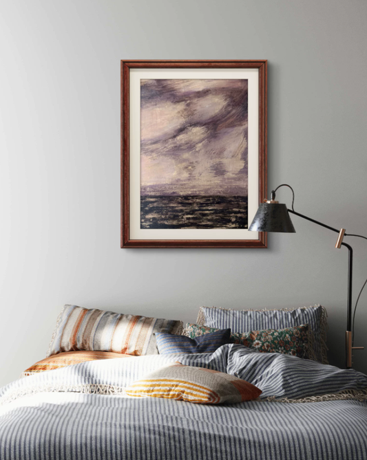 Moonlit Ocean Luxe Decorative Canvas
