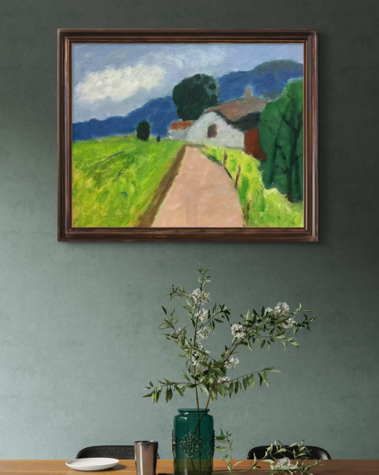 Countryside Pathway Nostalgia Landscape